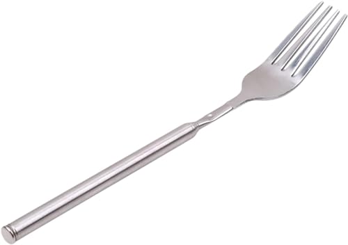 Telescopic Stainless Steel Dinner Fork - Extendable BBQ & Dessert Fork