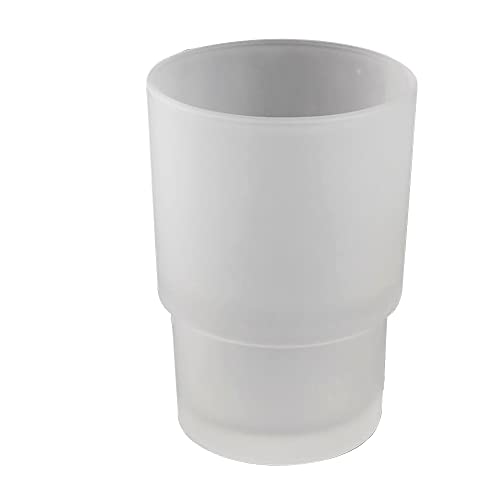 XVL Frosted Glass Bathroom Toothbrush Holder Cup Replacement XL40