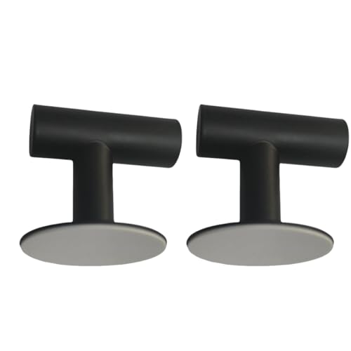 304 Stainless Steel Adhesive Hooks - Heavy Duty Coat Holder, Matte Black