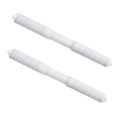 Toilet Paper Holder Replacement Rods - 2 Pack, White