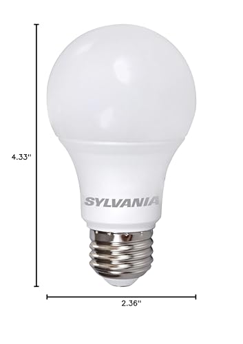 Sylvania A19 LED Light Bulb, 60W Equivalent, 800 Lumens, 3000K Warm White