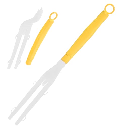 Engorgio Yellow Extendable Duster Handle Compatible with Swiffer, 1 Pack