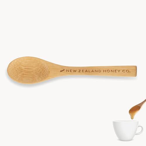 Manuka Honey Bamboo Spoon - Eco-Friendly & Reusable 4.7"