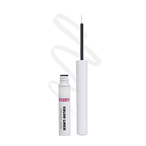 Ruby Kisses Water Resistant Liquid Eyeliner White 3 ml