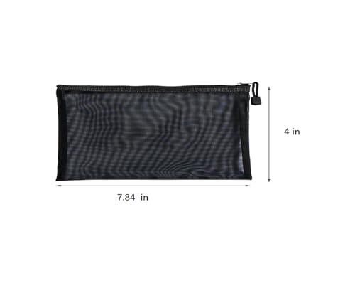 SimautHawk 2 Pcs Mesh Zipper Pouches, 7.87" x 4" Travel Cosmetic Organizers