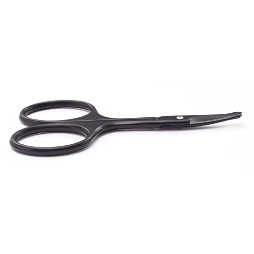 Yutoner Safety Round Tip Grooming Scissors 3.7" Black Stainless Steel