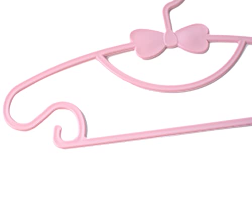 YYaaloa 10pcs Pink Baby & Toddler Plastic Clothes Hangers