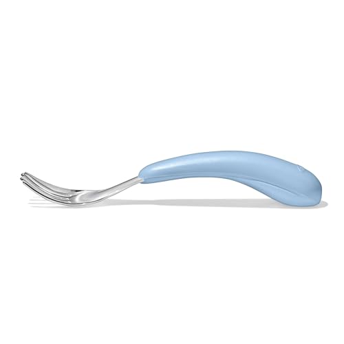 OXO Tot Fork and Spoon Set for Toddlers - Dusk Stainless Steel Utensils
