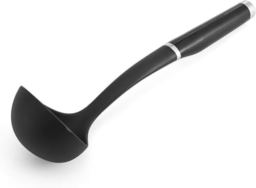 KitchenAid Classic Nylon Ladle Black - Pack of 12, Heat Resistant
