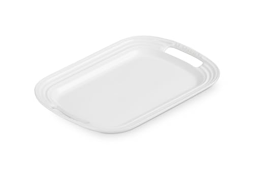 Le Creuset Stoneware Serving Platter, 14 in., White