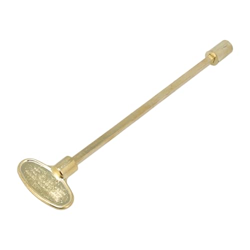 8-Inch Polished Brass Log Lighter Key for Fireplaces & Fire Pits