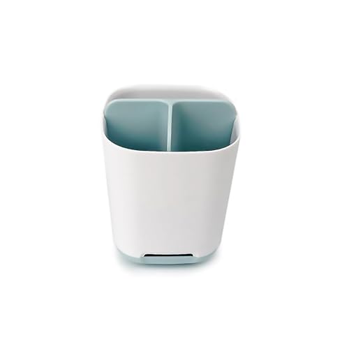Detachable Toothbrush Holder with Anti-Slip Base – 3 Slot Caddy for Easy Cleaning (Blue)