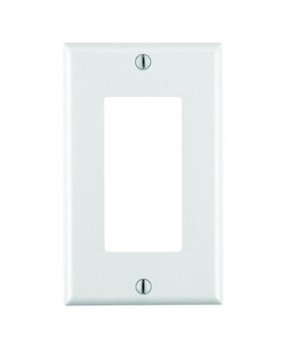 Leviton 1-Gang Decora GFCI Wallplate - Thermoset, White