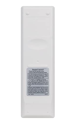 Fujitsu AC Remote Control Replacement | AR-REM1U, ASU9RLS3Y, ASU12RLS3Y