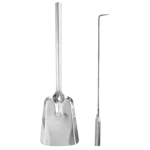 PRETYZOOM Cast Iron Fireplace Tool Set – Shovel & Poker