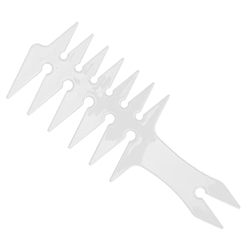 Fabater Wide Tooth Hair Comb - Double-Sided ABS Detangling Tool (White)
