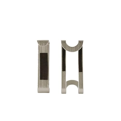 Spectrum Over Cabinet Door Towel Hook - Brushed Nickel, 2 Pack