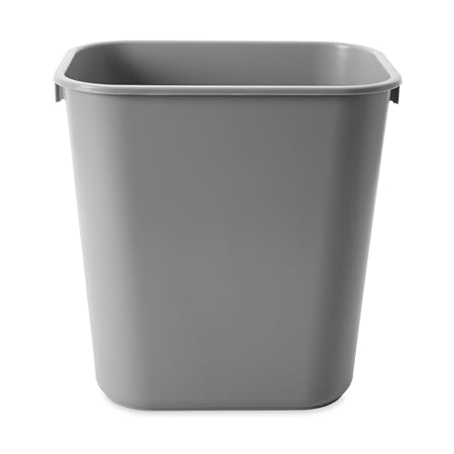 Rubbermaid 3.25-Gallon Gray Wastebasket for Home & Office