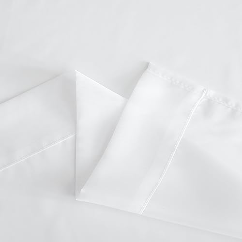 NICETOWN Sheer Curtains 108" Extra Long - White Voile Window Panels (2 Pack)