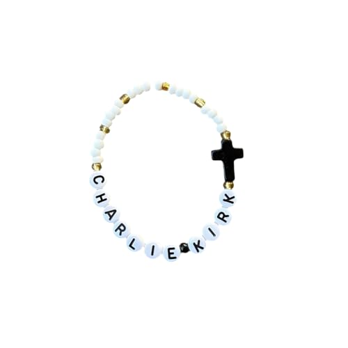 Charlie Kirk Turning Point USA Freedom Wristband - Beaded Memorial Band