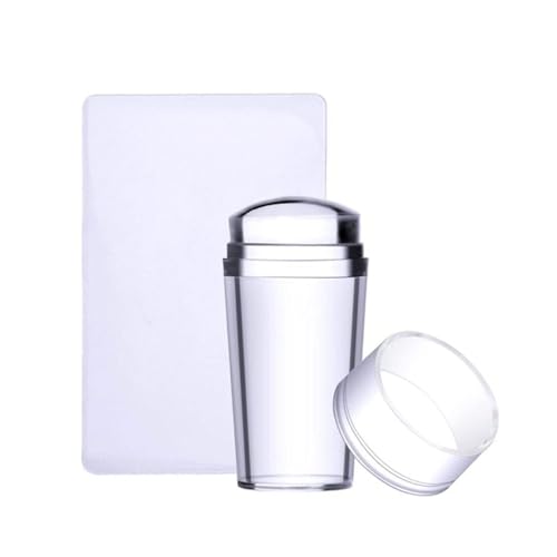 Clear Jelly Nail Stamper Set with Scraper and Stamping Plates