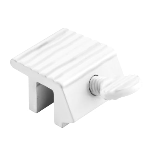 Prime-Line U 9802 White Sliding Window Lock 2-Pack | Aluminum Security Lock