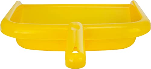 SPARTA Large Handheld Dustpan - Yellow, 10-Inch Heavy-Duty Plastic