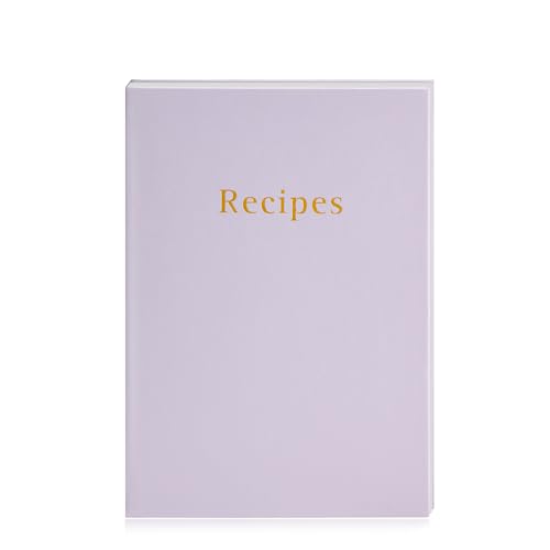 A5 Recipe Book with 62 Blank Pages - Customizable Recipe Binder