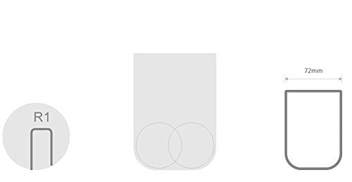 White Toothbrush Holder Cup - 350ml Plastic Bathroom Tumbler