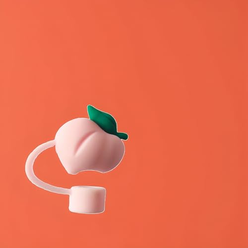 Peach Silicone Straw Cover for Stanley 30/40 Oz Tumblers