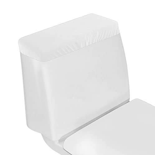 AZHCHKE Stretchy Toilet Tank Cover - White, Fits 13"-17" Tanks