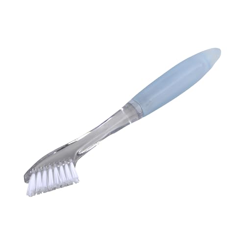 Casabella Clear Grout Brush with Aqua Handle for Tile & Bathroom Cleaning