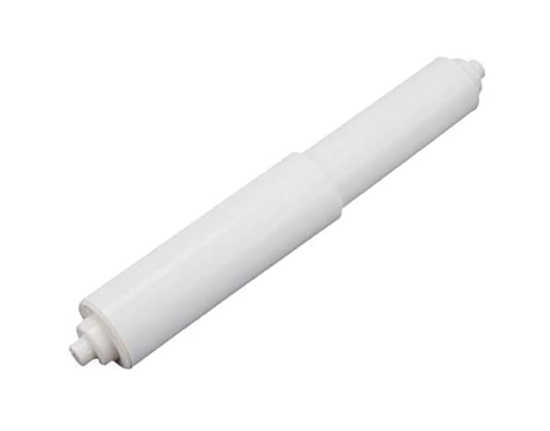 Labriciyon White Plastic Toilet Paper Roller Spring Loaded Replacement Spindle