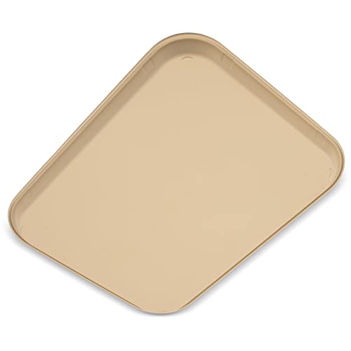 Carlisle 14" x 18" Cafe Fast Food Tray - Durable Polypropylene - Beige