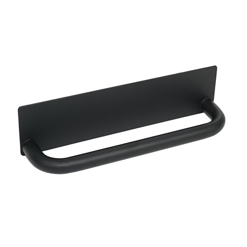 ICEICE 9-Inch Adhesive Towel Holder - Rustproof 304 Stainless Steel Black