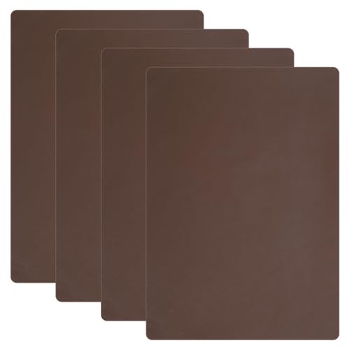 Self-Adhesive Leather Repair Patches - 4pcs, 8x11 Inch Brown