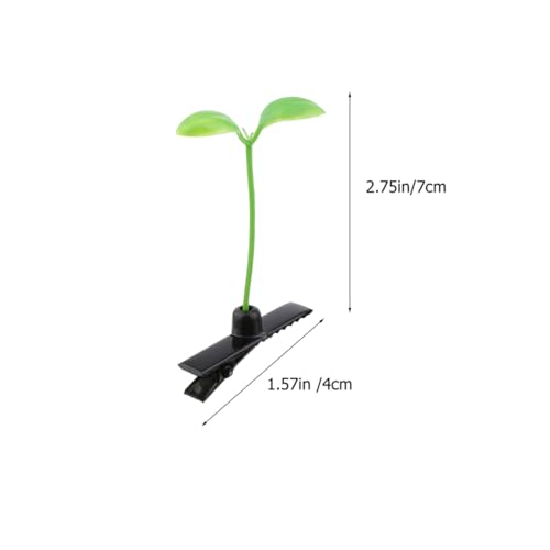 Bean Sprout Hair Clips Green Plant Hairpin 40 Pcs