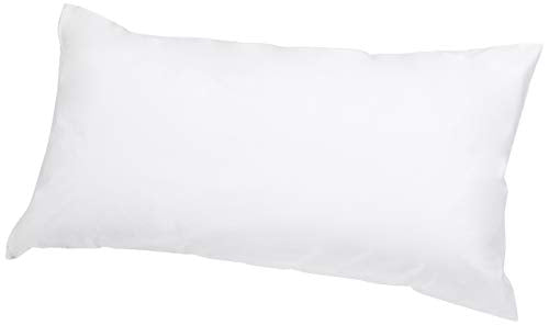 Amazon Basics King Zipper Pillow Protector - Breathable 100% Cotton, Hypoallergenic, Machine Washable, White, 37 x 21 Inches