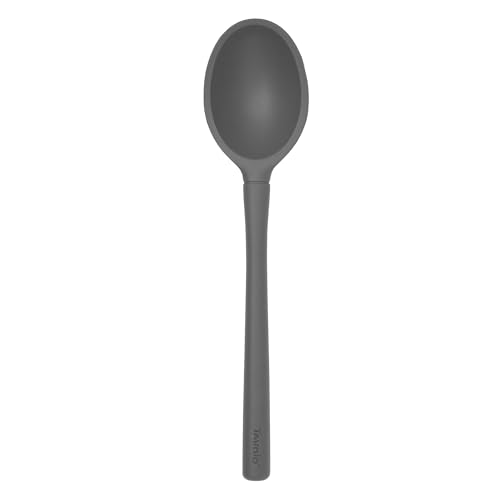 Tovolo Flex Core Silicone Deep Serving Spoon Charcoal Gray - Heat Resistant BPA-Free Kitchen Utensil