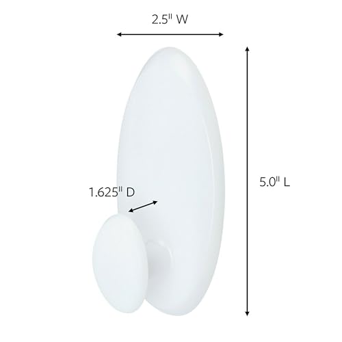 Command Large White Clothes Hanger with Hook and Strips