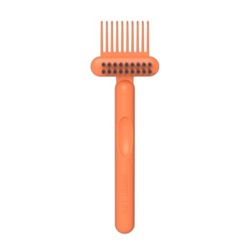 GANPUB Hair Brush Cleaner Tool - Mini Orange Comb Cleaning Brush