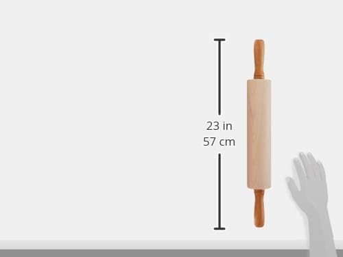 J.K. Adams Maple Wood Gourmet Rolling Pin - 12" x 2.75" | Perfect for Baking and Cooking