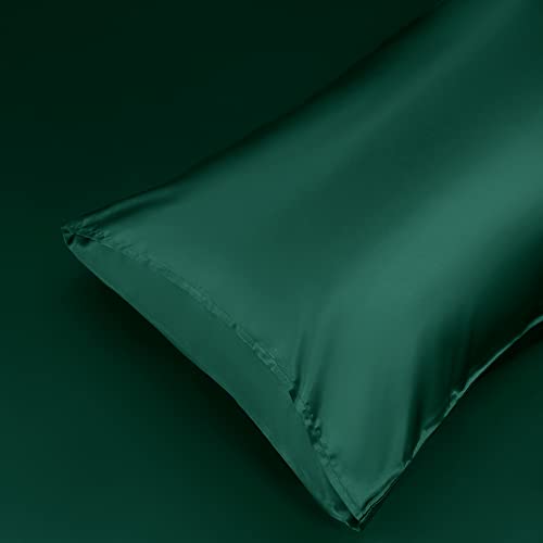 Homiest King Satin Pillowcases - 20x40 Smooth Cooling Covers, Set of 2
