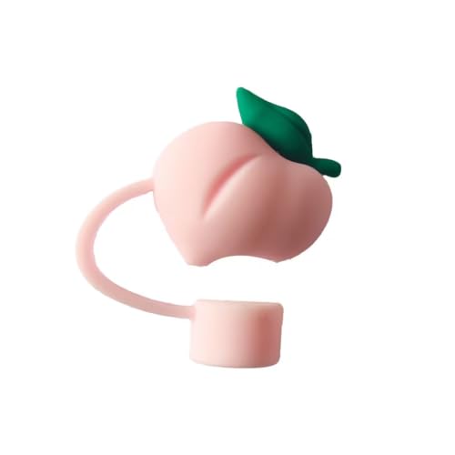 Peach Silicone Straw Cover for Stanley 30/40 Oz Tumblers