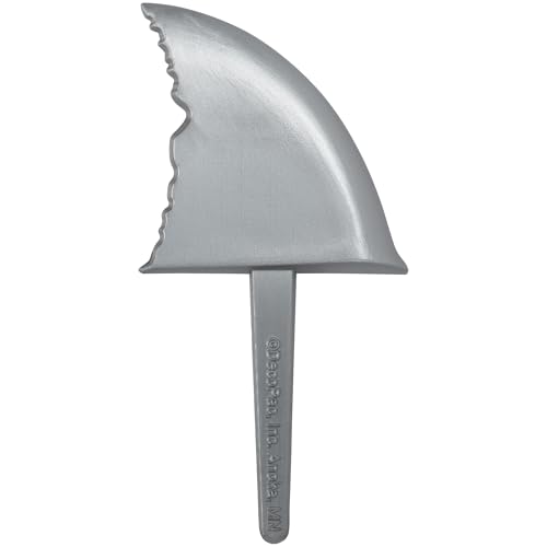DecoPac Shark Fin Cake Picks - 24 Reusable Cupcake Toppers