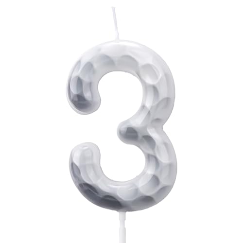 Golf Number Birthday Candle - Premium Sports Party Decoration
