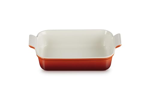 Le Creuset Stoneware Heritage Rectangular Dish, 2.5 qt. (10.5" x 7"), Cerise