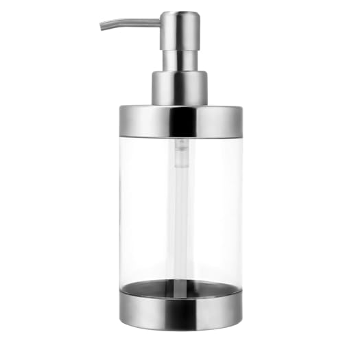 Stainless Steel Hand Soap Dispenser Pump 10oz - Leakproof & Shatterproof