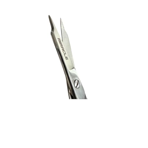 MIRACLE Cuticle Scissors Set 2-Pack Stainless Steel Precision Nail Tools