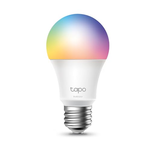 Tapo Multicolor Smart Light Bulbs, Dimmable RGBW A19 E26 800LM